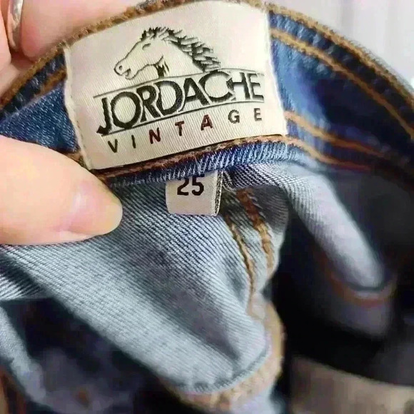 Jordache vintage jean skirt high waist size 25 - Picture 3 of 6